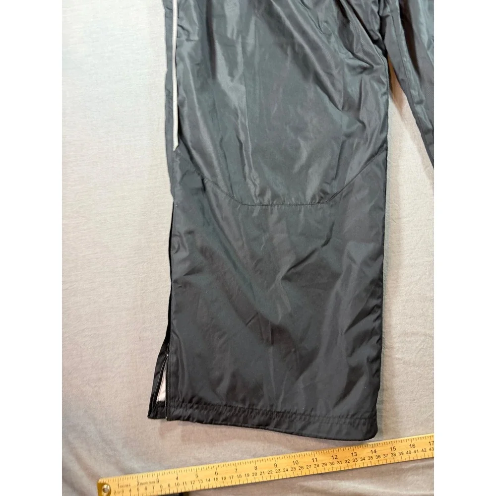 Nike Storm-FIT Track Pants Mens 4XL Black Baggy Mesh Lined Windbreaker Vintage
